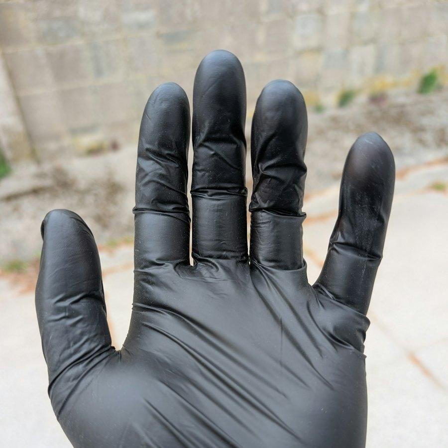 Black Nitrile Gloves
