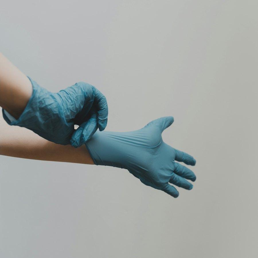 Blue Vinyl Gloves