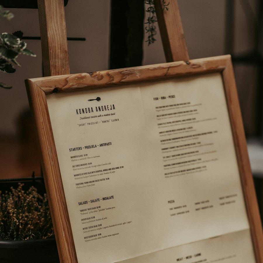 A5 Takeaway Menu Print